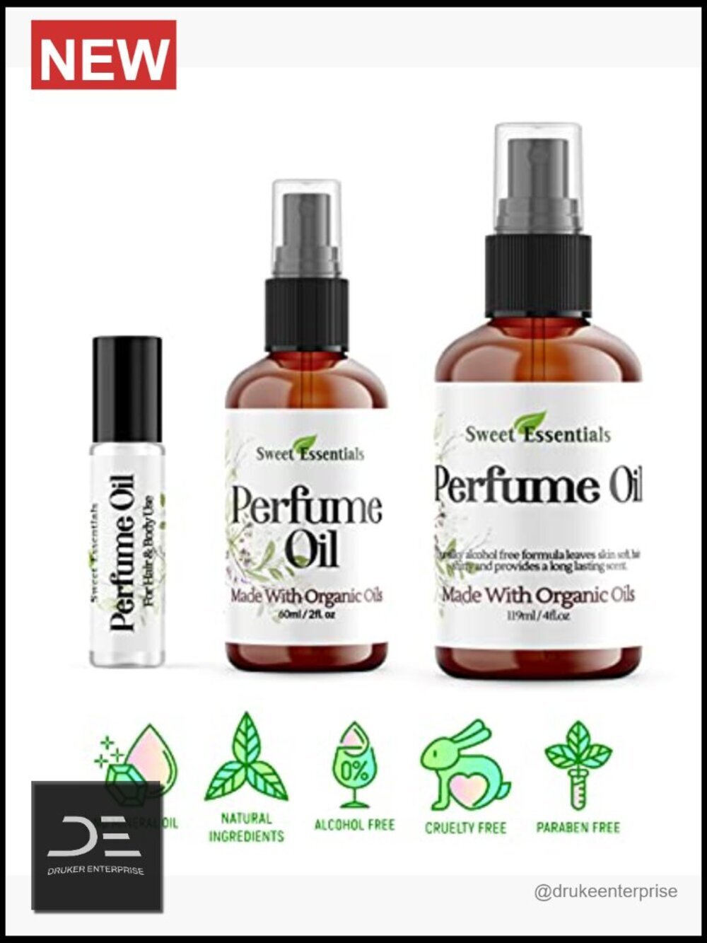 Irish Spring Type Perfume Oil - 2oz Spray - Alcohol Free Long Lasting - Picture 5 of 7